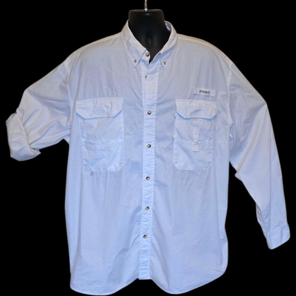 MAGELLAN Outdoors Fish Gear MagRelease Long Sleeve sz 2XL-T